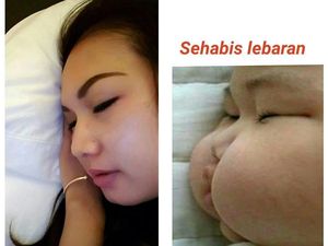 Meme Gemukan Abis Lebaran, Ngeselin Tapi Bikin Ngakak