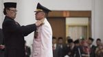 Foto: Detik-detik Komjen Iriawan Dilantik Jadi Pj Gubernur Jabar