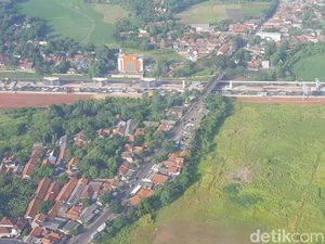 Dilihat dari Udara, Jalur Arteri Tegal ke Brebes Padat