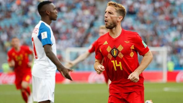 Belgia baru mampu mencetak gol ke gawang Panama lewat gol Dries Mertens pada menit ke-47.