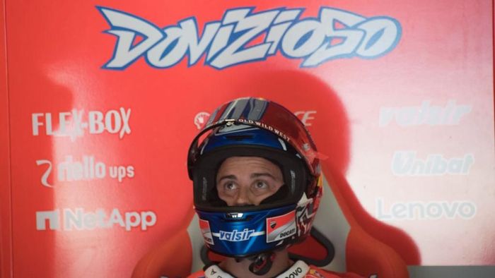 Untuk kali ketiga di MotoGP 2018, Andrea Dovizioso gagal menambah angka (Foto: Mirco Lazzari gp/Getty Images) Untuk kali ketiga di MotoGP 2018, Andrea Dovizioso gagal menambah angka (Foto: Mirco Lazzari gp/Getty Images)