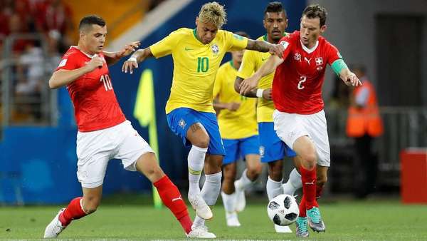 Brasil Ditahan Swiss 1-1 Brasil Ditahan Swiss 1-1