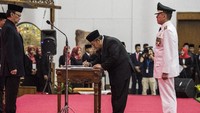 Dirjen Otonomi Daerah Kementerian Dalam Negeri Sumarsono menjamin tak akan ada konflik kepentingan yang akan muncul gara-gara Pj Gubernur Jawa Barat nanti adalah seorang polisi. (Foto: Dok. ANTARA FOTO/M Agung Rajasa)
