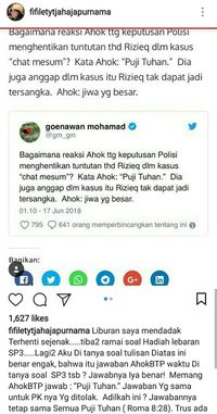 Adik Ungkap Respons Ahok Soal Sp3 Kasus Chat Habib Rizieq Adik Ungkap Respons Ahok Soal Sp3 Kasus Chat Habib Rizieq