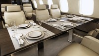 Bombardier Global 7000 ini dirancang untuk menjadi jet pribadi jarak jauh. Pesawat senilai US$ 73 juta ini mampu terbang nonstop dari New York ke Sydney. Foto: Dok. Businessinsider