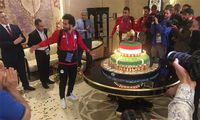 Ini Dia Kue Ulang Tahun Mohamed Salah yang Beratnya 100 Kg