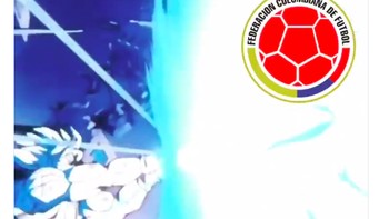 Diserang jurus kamehameha, Kolombia pun terkapar. Foto: istimewa