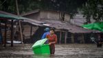 Penampakan Banjir Myanmar yang Tewaskan 11 Orang