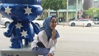 Korea menjadi lokasi pilihan bagi libuan Chacha Frederica kali ini.  Foto: Instagram/ chachafrederica
