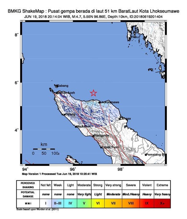 Gempa 4,7 SR Terjadi di Aceh Gempa 4,7 SR Terjadi di Aceh