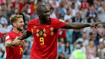 Kecemerlangan bomber Belgia Romelu Lukaku usai menyarangkan dua gol ke gawang Panama turut menjadi perhatian netizen. Foto: Reuters
