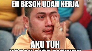 Padahal libur kayak baru kemarin, tapi besok udah harus kerja. Foto: Istimewa