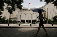 Gedung bank sentral China People's Bank of China (PBOC)