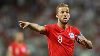 Kemenangan Inggris tak lepas dari kepiawaian Harry Kane menjebol dua gol ke gawang Tunisa.  Foto: Getty Images