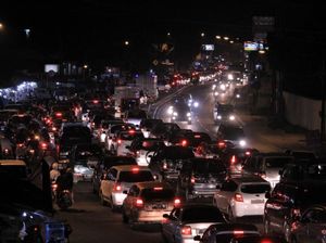 Puncak Arus Balik, Jalur Nagreg Arah Bandung Macet