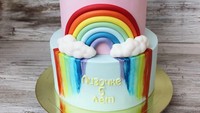  Pecinta Trolls pasti suka dengan kue ulang tahun yang satu ini. Pasalnya kue berwarna biru muda dan pink ini bertopping fondant bentuk dua tokoh film Trolls. Foto: Instagram cakes_mariamgevorgyan