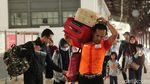 Suasana Terkini Arus Balik di Stasiun Senen