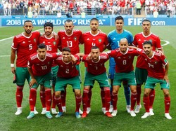 Sementara bagi Maroko, mereka menjadi tim pertama yang gugur di Piala Dunia 2018. REUTERS/Kai Pfaffenbach.