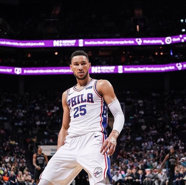 Benjamin David Simmons adalah atlet basket asal Australia yang kini bermain untuk Philadelphia 76ers di NBA. (Foto: Instagram)