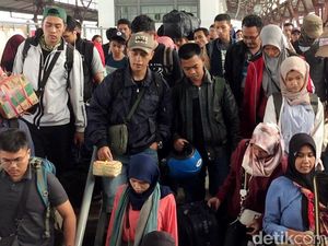 Arus Balik, 22.926 Pemudik Tiba di Stasiun Senen