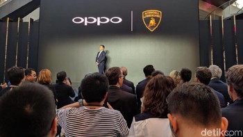Oppo memberikan kejutan di peluncuran Find X. Mereka merilis edisi khusus Lamborghini dengan spek garang. (Foto: Adi Fida Rahman/detikinet)