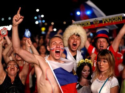 Rusia Rayakan Kemenangan