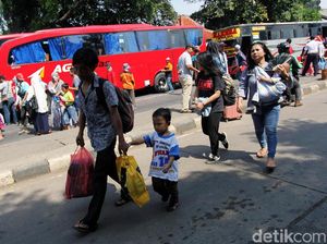 Arus Balik, 86.755 Pemudik Tiba di Terminal Kampung Rambutan