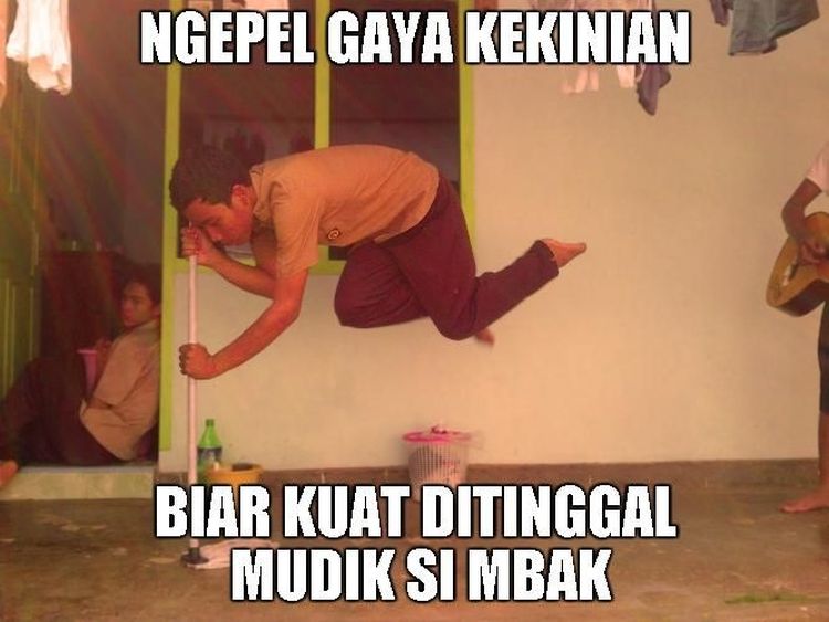 Kumpulan Meme Lucu Pembangkit Semangat Bersih-bersih Usai Mudik