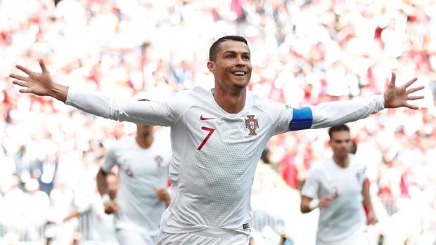  Cristiano Ronaldo sudah mencetak empat gol di Piala Dunia 2018. 