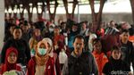 Suasana Terkini Arus Balik di Stasiun Senen