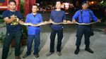 Foto: Ular Sanca 4 Meter Ditangkap Saat Hendak Cari Mangsa