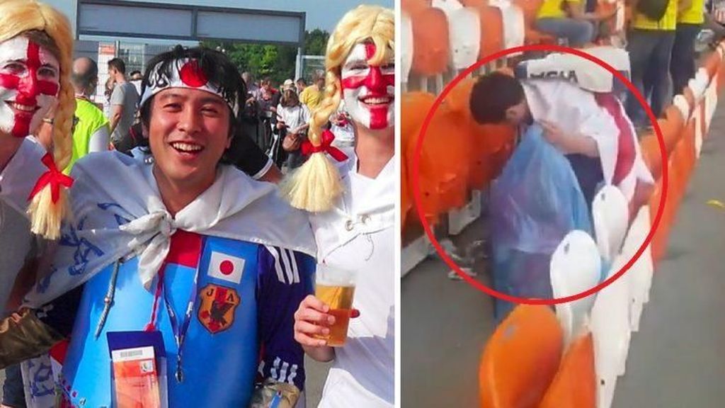 Viral Aksi Simpatik Suporter Jepang Bersih-bersih Stadion Viral Aksi Simpatik Suporter Jepang Bersih-bersih Stadion