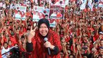 Ini Gaya Megawati-Risma Saat Kampanye Kabeh Sedulur Kabeh Makmur