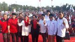 Ini Gaya Megawati-Risma Saat Kampanye Kabeh Sedulur Kabeh Makmur