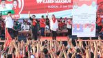 Ini Gaya Megawati-Risma Saat Kampanye Kabeh Sedulur Kabeh Makmur
