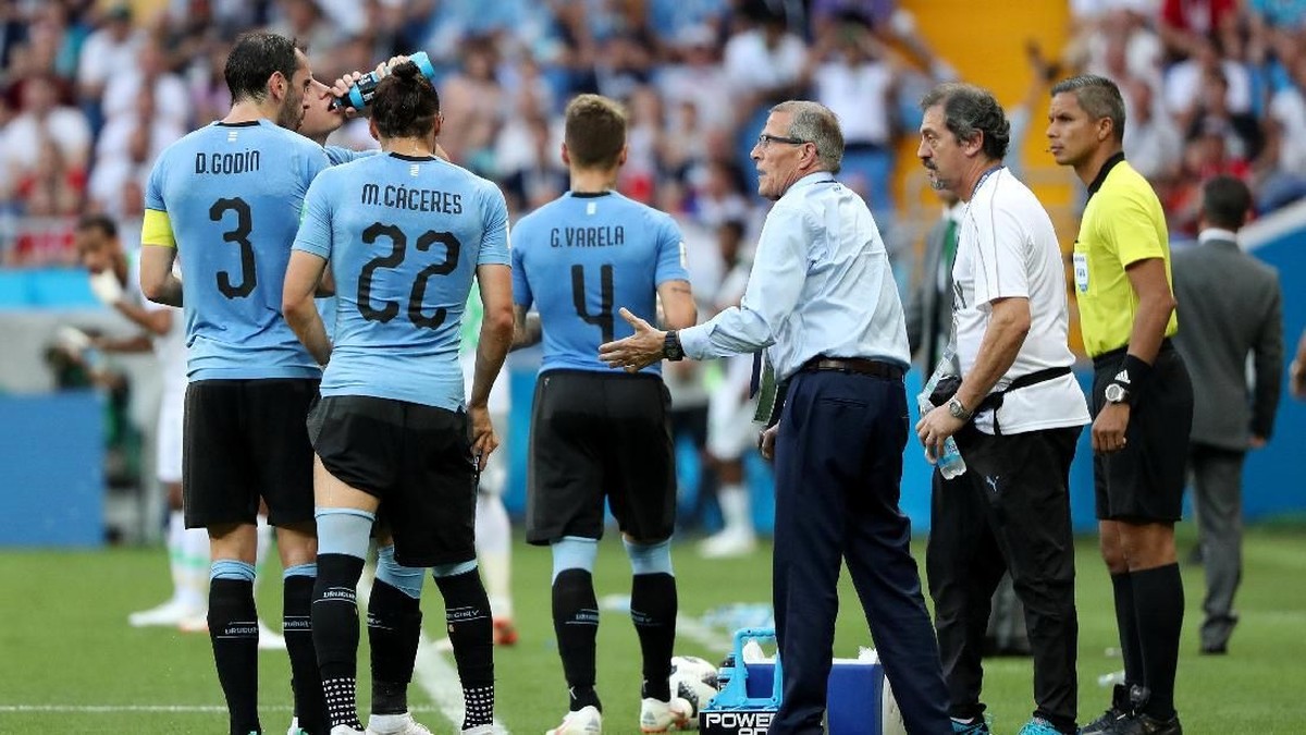 Uruguay mengalahkan Arab Saudi 1-0 untuk lolos ke babak 16 besar Piala Dunia 2018. (Foto: Marko Djurica/Reuters)
