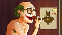 Indahnya persahabatan Joker dan Batman. Dok. Instagram/_lesya_guseva_