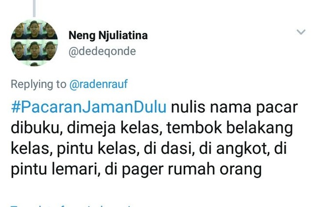 Ini kalau sudah putus gimana ya? Bakalan repot hapusin nama mantan di tempat-tempat tersebut. Foto: Twitter