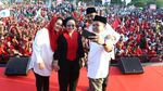 Ini Gaya Megawati-Risma Saat Kampanye Kabeh Sedulur Kabeh Makmur