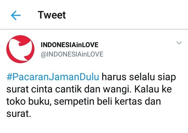Tulis surat cinta untuk pasangan. Foto: Twitter
