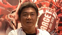 Willy Dozan saat ditemui di acara teater visit film Target di Blok M Square, Jakarta Selatan, Kamis (21/6) malam. Foto: Pool/Noel/DetikFoto.