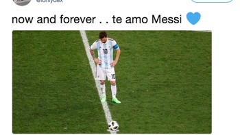 Sekarang dan selamanya, aku mencintaimu, Messi Foto: istimewa