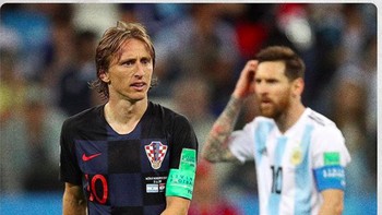Messi adalah pemain luar biasa tapi dia tidak bisa memenangkansemuanya sendirian. Dalam sepakbola kalian butuh bantuan dan tidak dapat dilakukan sendirian, kata Luka Modric. Foto: istimewa