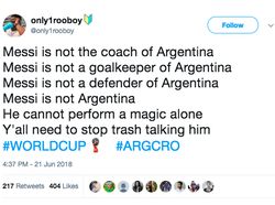 Netizen: Please, Jangan Salahkan Messi...