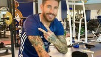 Dilihat dari akun Instagram pribadinya, Ramos yang baru saja merilis lagu untuk timnas Spanyol ini kerap mengunggah fotonya saat nge-gym. Foto: Instagram @sergioramos