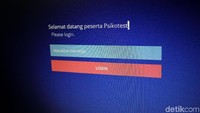 Psikotest yang dilakukan secara online, maka secara otomatis pemohon harus login terlebih dahulu sebelum menjawab pertanyaan yang akan diujikan.