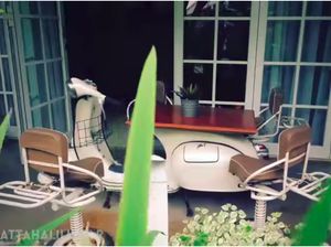 Nasib VW Combi dan Vespa Tua di Rumah Raffi Ahmad