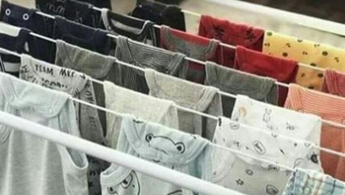 cara menjemur baju bayi