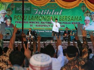 Ikuti Instruksi Kiai, NU Lamongan Kompak ke Gus Ipul-Puti