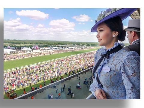Maia Estianty di Royal Ascot 2018.